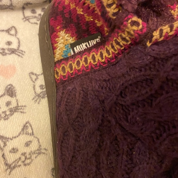 Muk Luks Purple Slippers - Picture 3 of 5